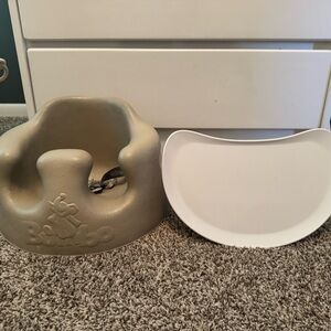 Baby Seat in Tan with White Tray